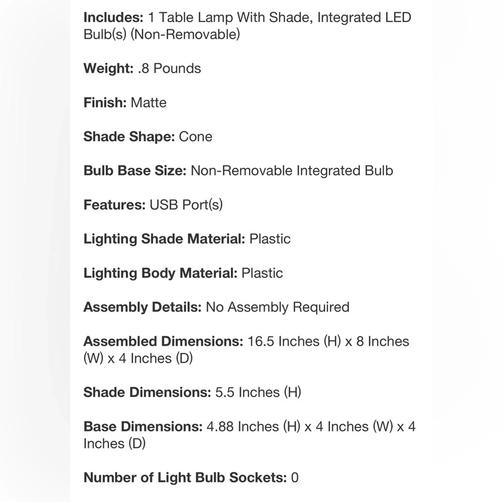Room Essentials Task Lamp with Nightlight with Integrated LED Pink - Picture 6 of 6